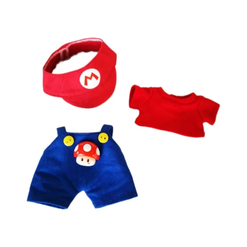 Super Mario & Luigi-Themed Outfits for 17 cm Labubu Dolls