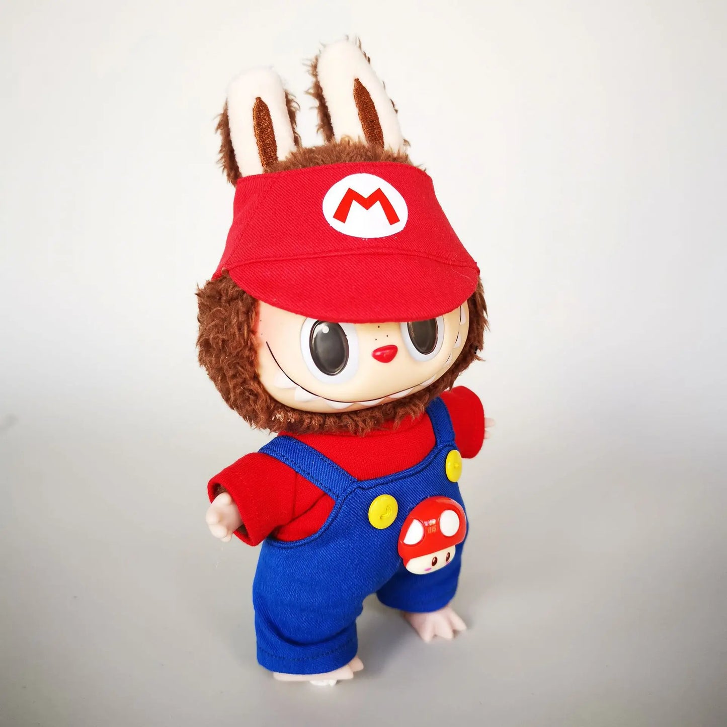 Super Mario & Luigi-Themed Outfits for 17 cm Labubu Dolls
