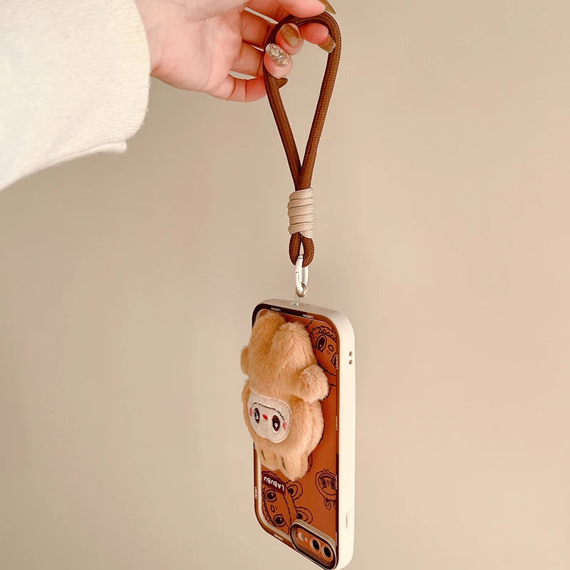 Labubu Doll Back Phone Case for iPhone