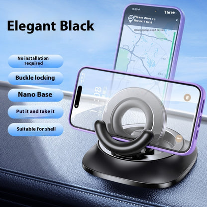 Magnetic Car Phone Holder | Foldable, Adjustable Suction Mount with Non-Slip Base