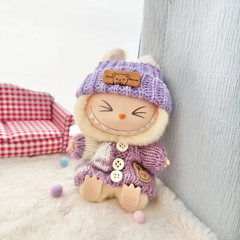 Labubu The Monster Clothes Cute Sweater And Bag