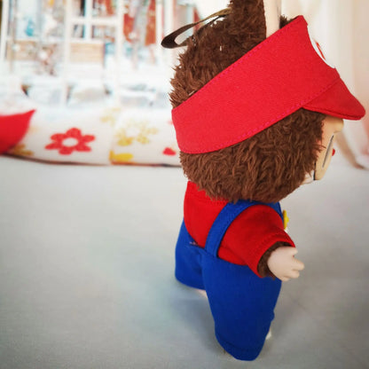 Super Mario & Luigi-Themed Outfits for 17 cm Labubu Dolls