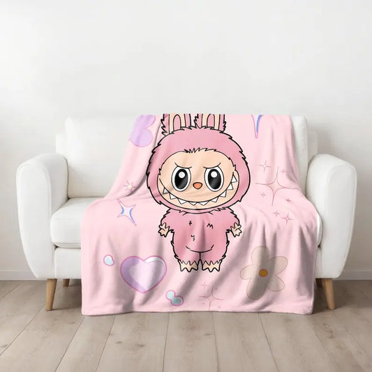 Labubu Anime Plush Blanket