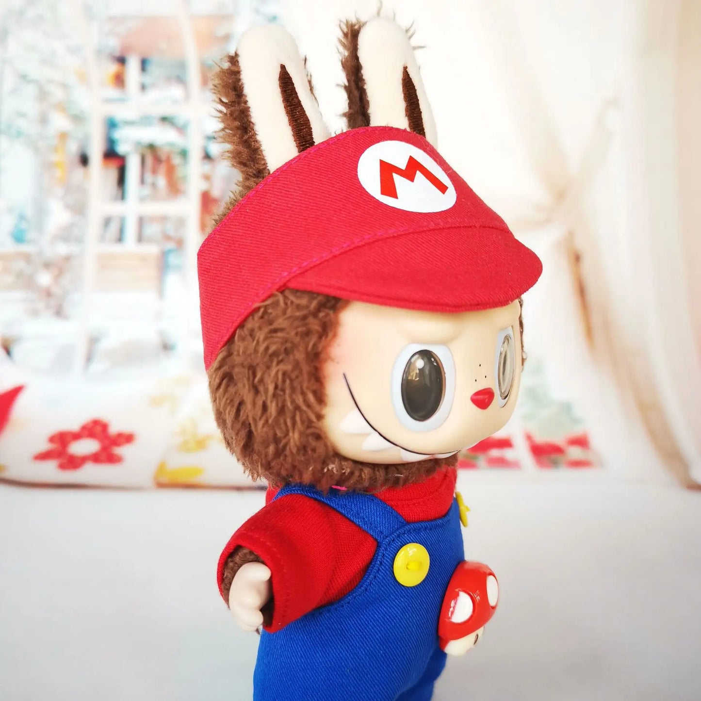 Super Mario & Luigi-Themed Outfits for 17 cm Labubu Dolls