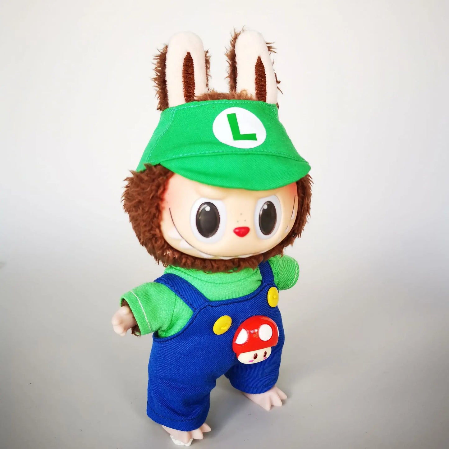 Super Mario & Luigi-Themed Outfits for 17 cm Labubu Dolls