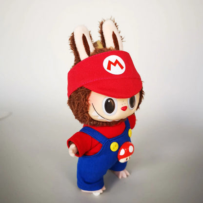 Super Mario & Luigi-Themed Outfits for 17 cm Labubu Dolls