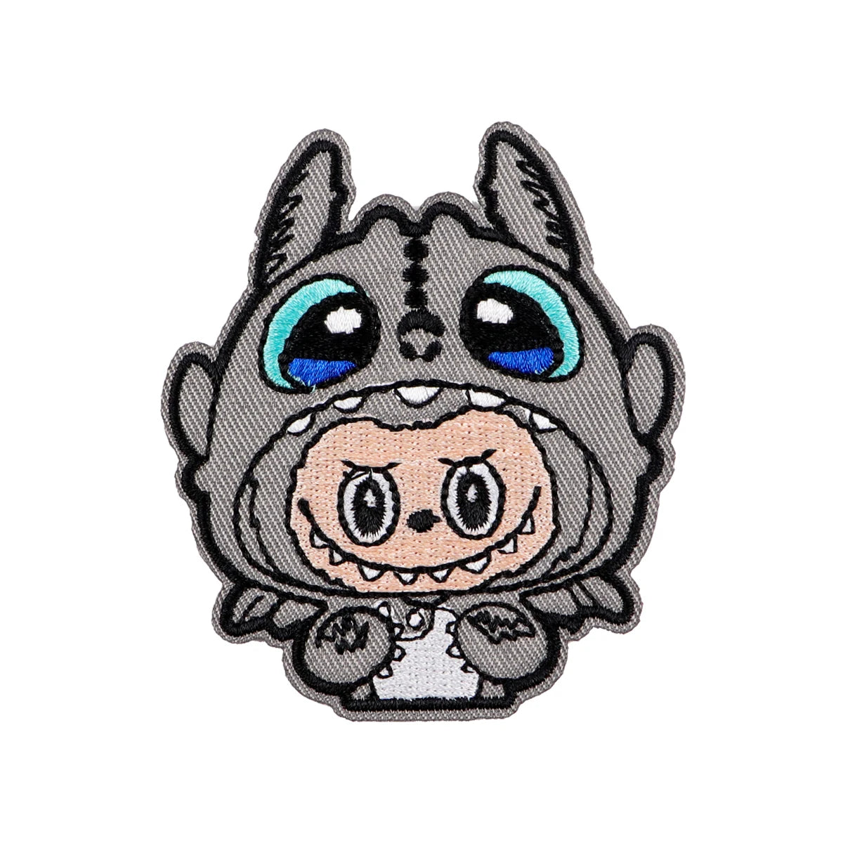 Labubu Monster Cartoon Adhesive Embroidered Patches