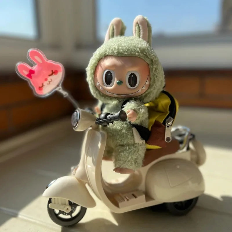 Labubu Doll Mini Electric Scooter | Fun Accessory with Lights & Music for Labubu Dolls