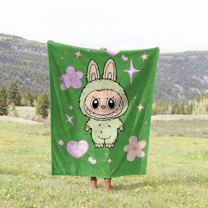 Labubu Anime Plush Blanket
