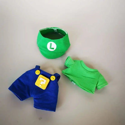 Super Mario & Luigi-Themed Outfits for 17 cm Labubu Dolls