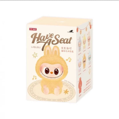 Labubu 2nd Generation Sitting Plush Doll Keychain