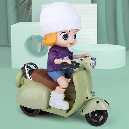 Labubu Doll Mini Electric Scooter | Fun Accessory with Lights & Music for Labubu Dolls