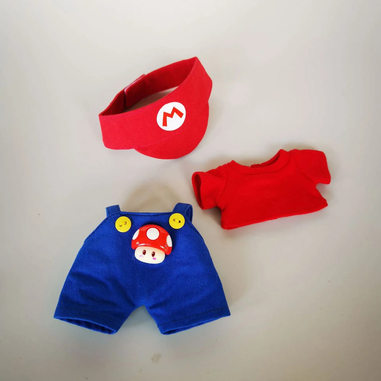 Super Mario & Luigi-Themed Outfits for 17 cm Labubu Dolls