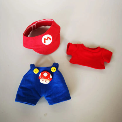 Super Mario & Luigi-Themed Outfits for 17 cm Labubu Dolls