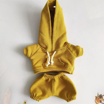 17cm Labubu Doll's Clothes- Hooded Sweatshirt Pants Shoes