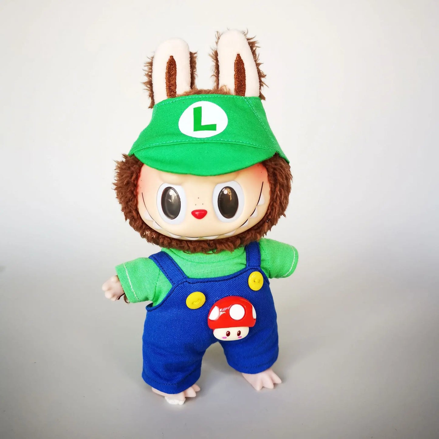 Super Mario & Luigi-Themed Outfits for 17 cm Labubu Dolls