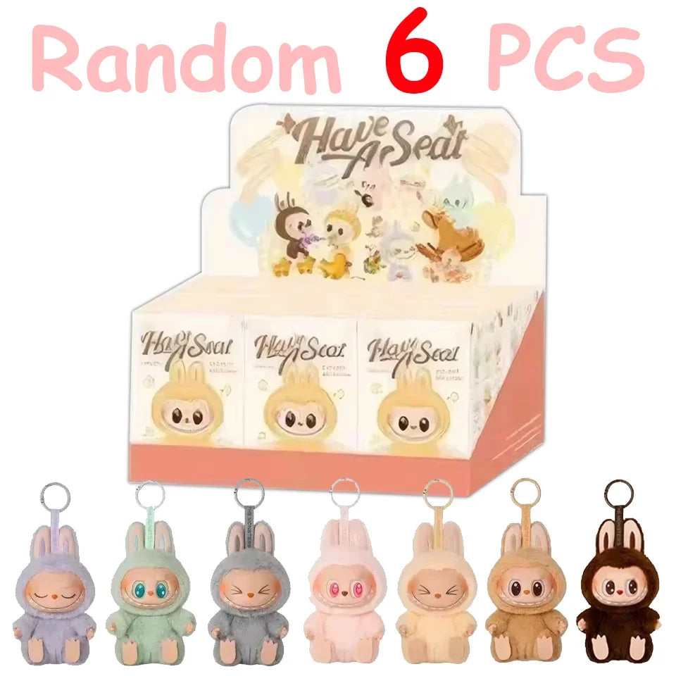 Labubu V1 V2 V3 Doll Keychain
