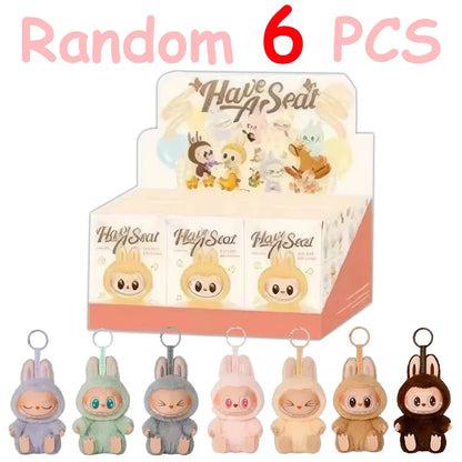 Labubu V1 V2 V3 Doll Keychain