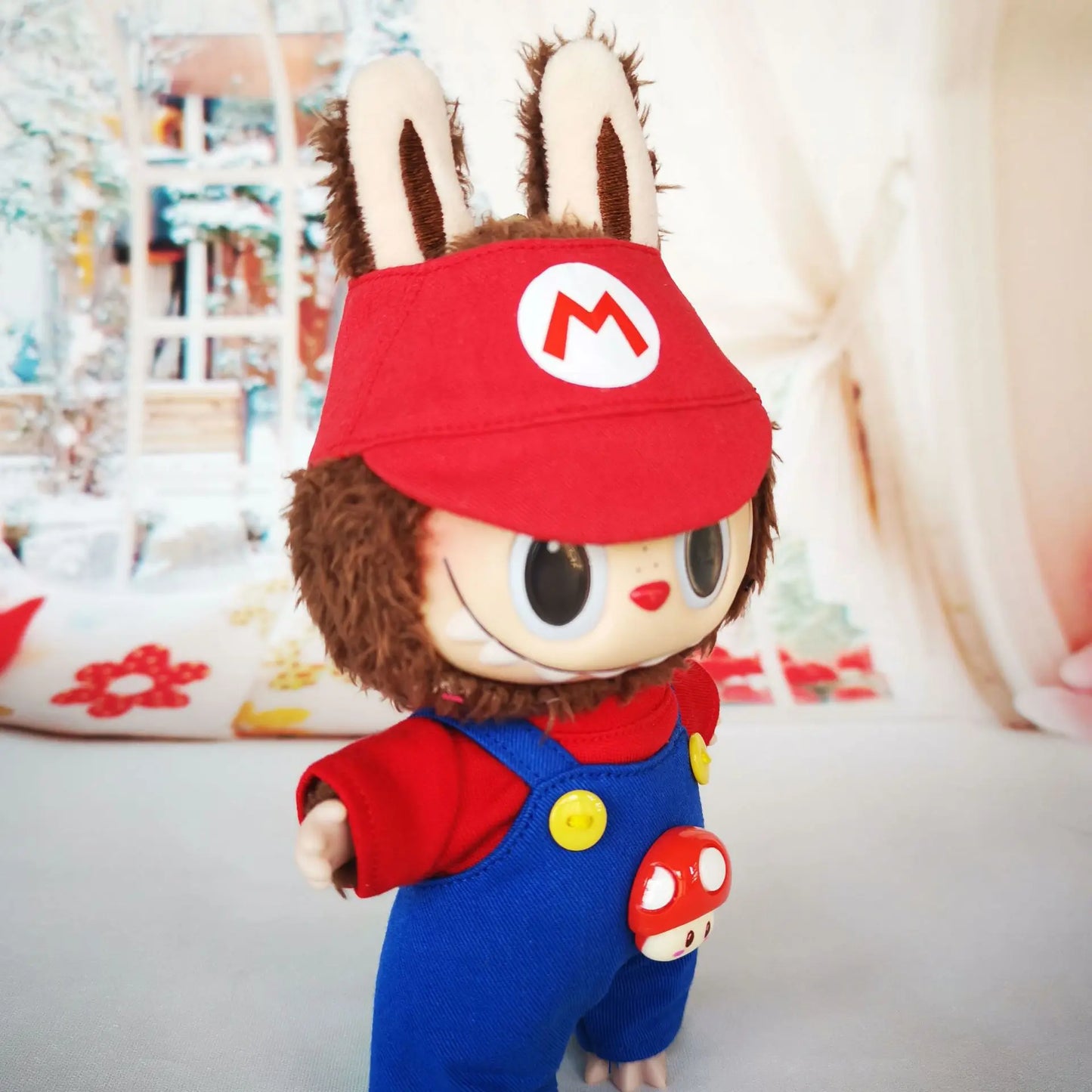 Super Mario & Luigi-Themed Outfits for 17 cm Labubu Dolls