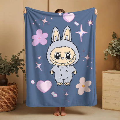 Labubu Anime Plush Blanket