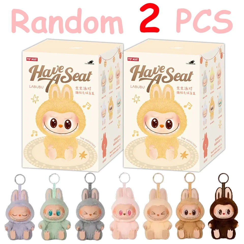 Labubu V1 V2 V3 Doll Keychain