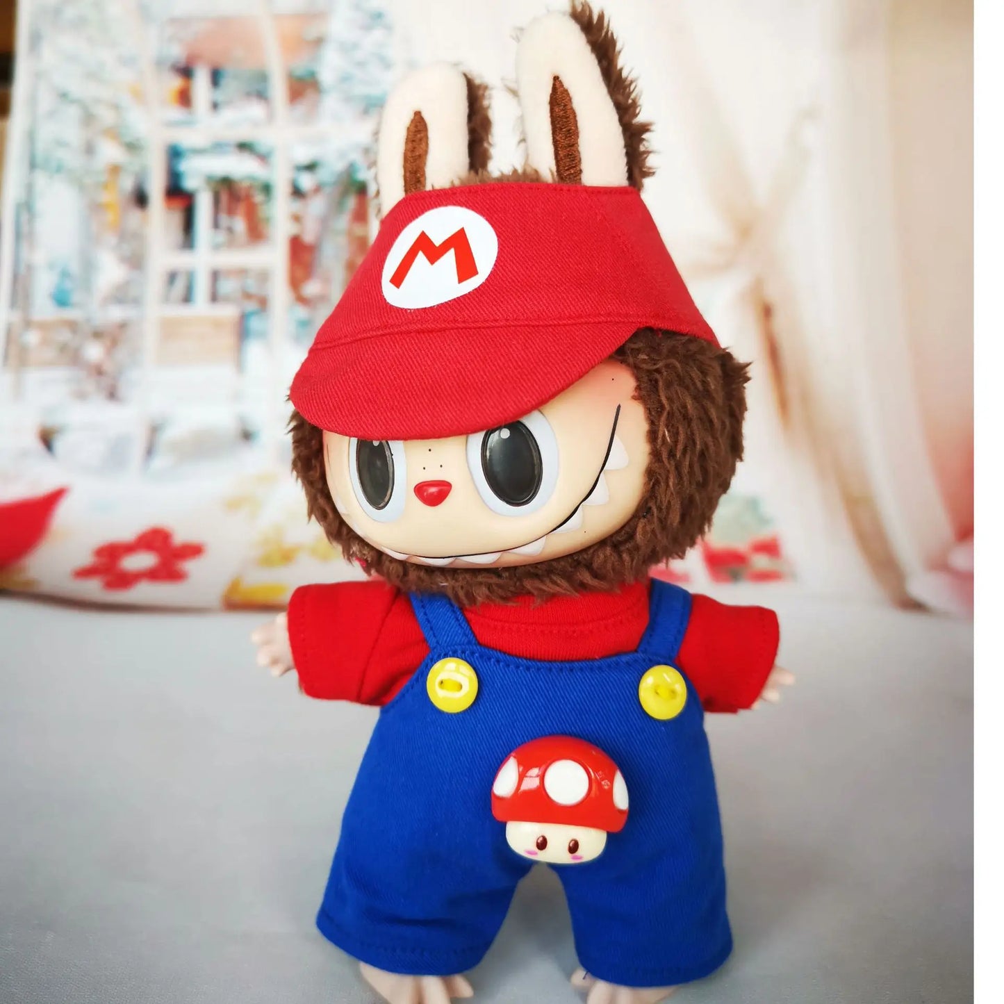 Super Mario & Luigi-Themed Outfits for 17 cm Labubu Dolls