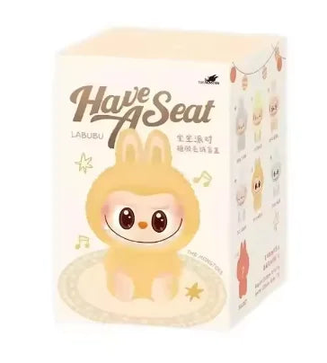 Labubu 2nd Generation Sitting Plush Doll Keychain