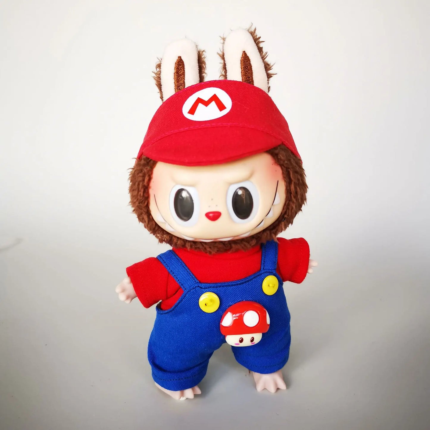 Super Mario & Luigi-Themed Outfits for 17 cm Labubu Dolls