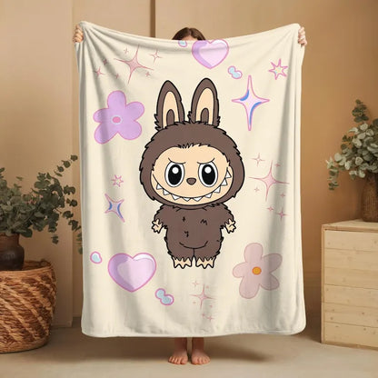 Labubu Anime Plush Blanket