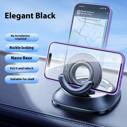 Magnetic Car Phone Holder | Foldable, Adjustable Suction Mount with Non-Slip Base