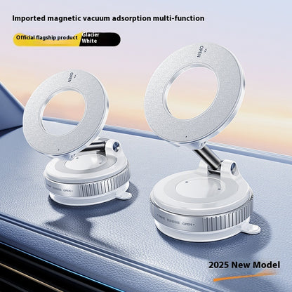 Magnetic Car Phone Holder | Foldable, Adjustable Suction Mount with Non-Slip Base